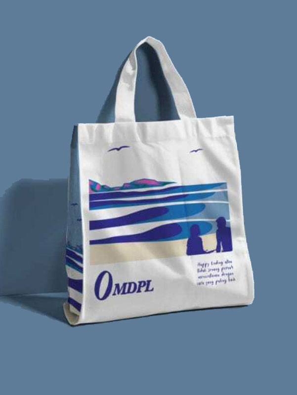 OMDPL Illustrated Canvas Tote Bag Custom – Daily Eco Edition